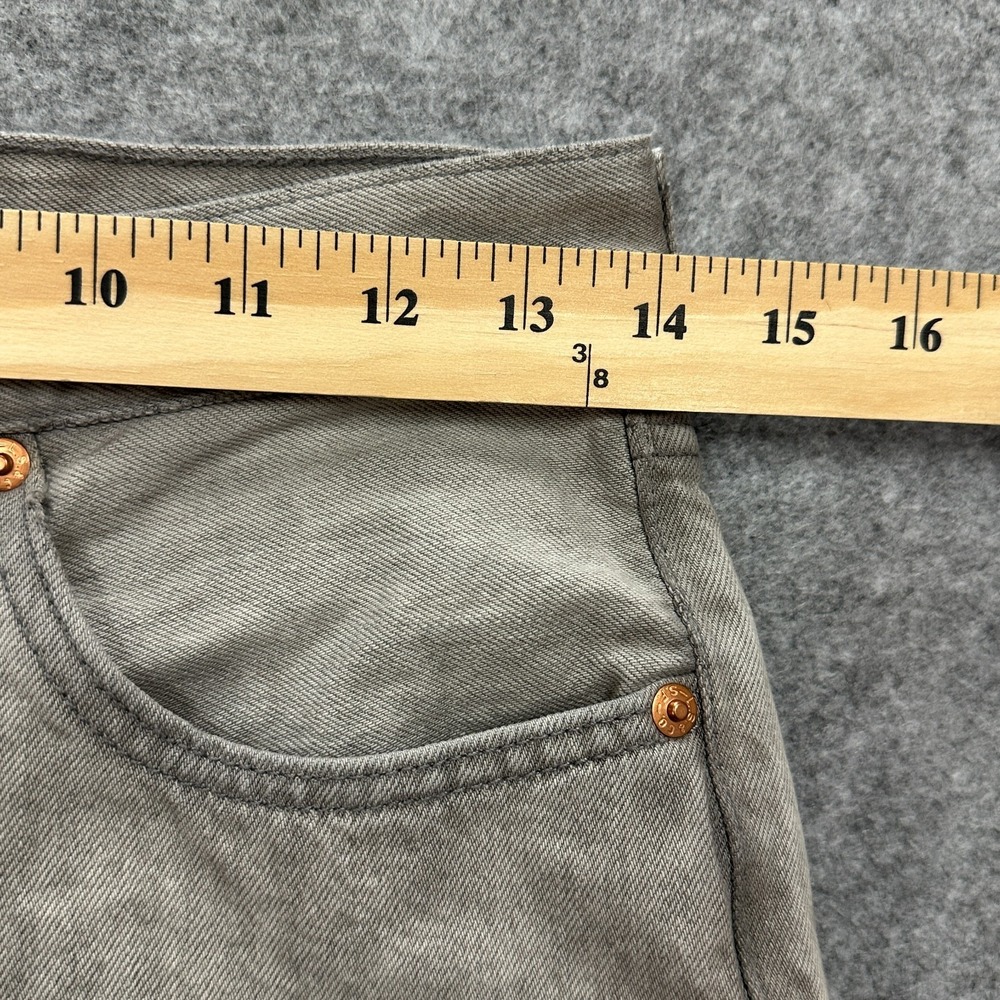 Levi's 501 Premium Jeans Womens W27 L26‎ Gray Button Fly 100% Cotton Straight - Picture 9 of 15